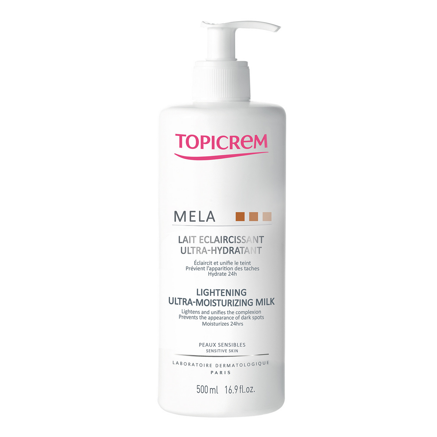 Topicrem MELA Lightening Ultra-Moisturizing Milk 500ml